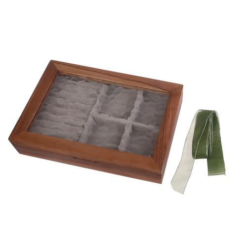 Zkydhbd Holzschmuck Display Box Einschichtige Tragbare Schmuckschachtel Frauen Ohrringe Aufbewahrungsbox Kosmetikkoffer Für Ringe Storage Halskette Aufbewahrungsbox Holzschmuck Display Schachtel von Zkydhbd