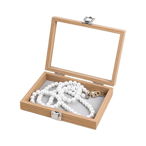 Zkydhbd Juwelierspeicherbox Für Frauen Holzkette Ringe Organisation Hülle Mit Staubdichtem Deckel Für Mode Enthusiasten Staubdes Schmuckschachtel von Zkydhbd