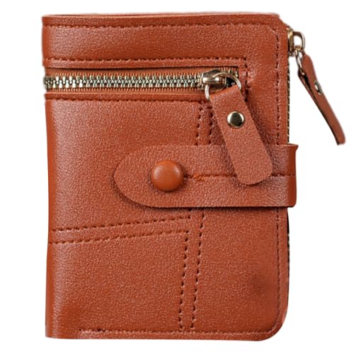 Kompakte Brieftaschen Für Frauen Bi Falten Clutches Fashion PU Leder Geldbörsen Damen Kreditkartenhalter Geldbeutel Reiseverkehrsbaus Für Frauen Kurzerbiette von Zkydhbd