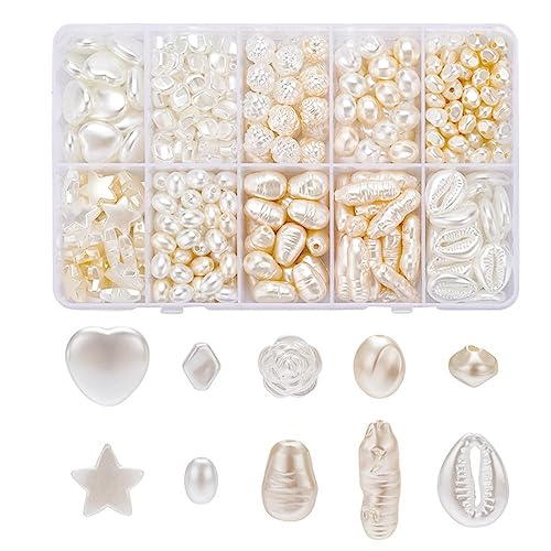 Zkydhbd Kunstperlen Unregelmäßige Form Lose Perlen Absahme Perle Für Schmuck Herstellung Halskette Armband Handwerksnadel Perlenperlen von Zkydhbd