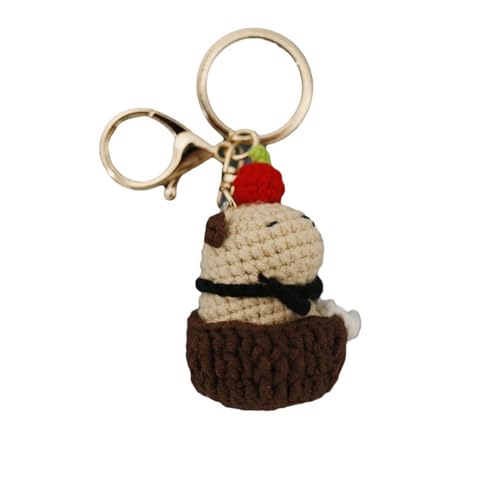 Zkydhbd Ladies Girls Süße Kleine Capybara Schlüsselbund Telefon Anhänger Ketten Telefonhüllen Schmuck Telefonschutzschalen Hängen Schnallen Animal Keychain von Zkydhbd
