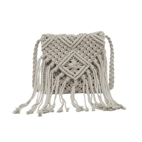 Zkydhbd Lässige Gewebte Umhängetaschen Journey Reise Crossbody Taschen Beach Messengerbeutel Frauen Mädchen Gewebt Gestrickt von Zkydhbd