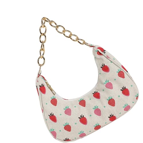 Zkydhbd Leichte Baumwoll Umhängetasche Blumensticke Multipocket Design Casual Averarm Purse Für Frauen Alltägliches Essentials Kompaktes Arbeitsbeutel von Zkydhbd