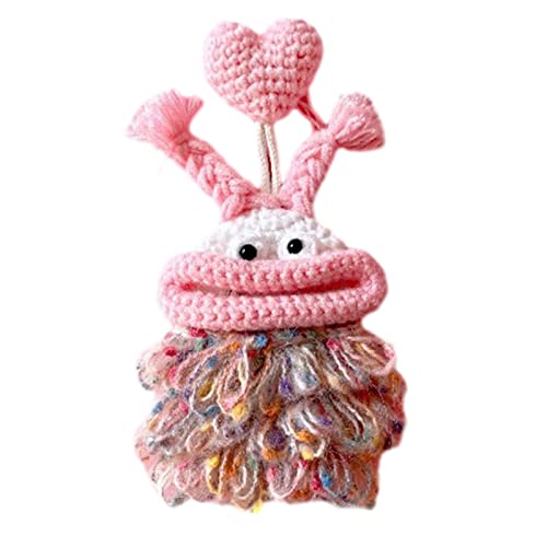 Zkydhbd Lustige Cartoon Schlüsselschüsse Beutel Pull Typ Tasten Bag Wurst Mund Tasten Hand Stricktasten Brieftaschen Pull Typ Keychain Tasche Unisex Taste Beutel Handstrickticke von Zkydhbd