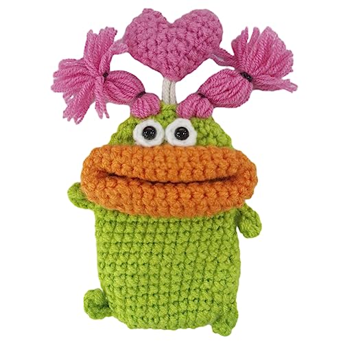 Zkydhbd Lustige Cartoon Schlüsselschüsse Beutel Pull Typ Tasten Bag Wurst Mund Tasten Hand Stricktasten Brieftaschen Pull Typ Keychain Tasche Unisex Taste Beutel Handstrickticke von Zkydhbd