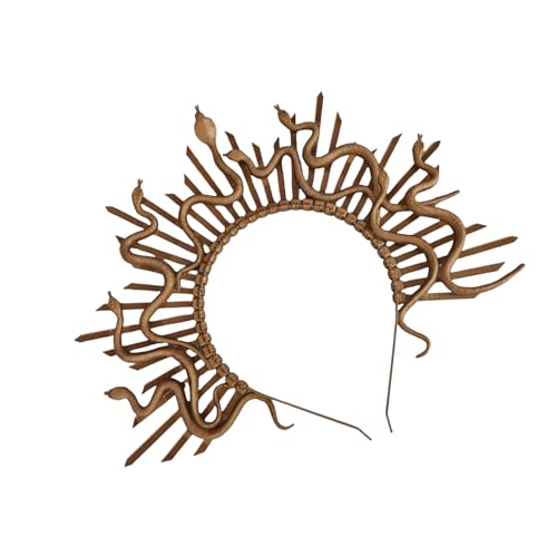 Zkydhbd Mehrzweck Elegante Medusas Schlangenkronen Kopfstück Haardekoration Für Halloween Und Maskeraden Kostüme Tragen Modische Kopfbedeckung von Zkydhbd