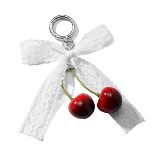 Zkydhbd Mehrzweckliebe Love Cherrys Bowknot Charme Tragbarer Schlüsselhalter Für Stilvolle Frauen Praktische Taschen Accessoire Für Den Täglichen Gebrauch Modischen Schlüsselhalter von Zkydhbd