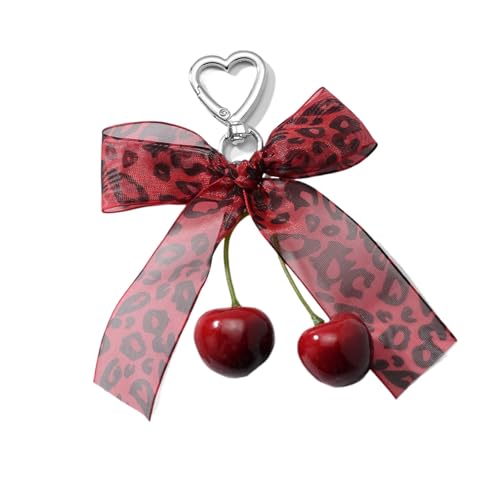 Zkydhbd Mehrzweckliebe Love Cherrys Bowknot Charme Tragbarer Schlüsselhalter Für Stilvolle Frauen Praktische Taschen Accessoire Für Den Täglichen Gebrauch Modischen Schlüsselhalter von Zkydhbd