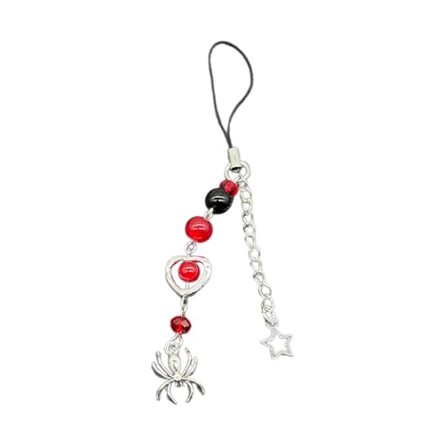 Zkydhbd Mode Armband/Telefonkette Mit Unverwechselbaren Perlenpersonalisierten Stern Und Spinnen Telefon Anti Lanyard/Armband Matching Charm Telefon Charme von Zkydhbd
