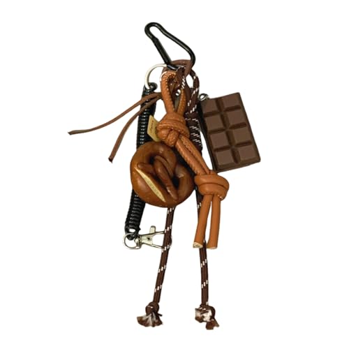 Zkydhbd Mode Bagel Chocolate Seil Charm Bag Anhänger Schlüssellkoration Zum Personalisierung Von Taschen Oder Zum Verleihen Des Schlüsselseil Seilzubehörs Des Schlüsselschübens von Zkydhbd