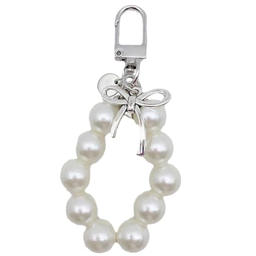 Zkydhbd Mode Bogenschlüsselketten Handgefertigte Schmetterling Knoten Keyring Perlen Perlen Bowknot Schlüssel Ringe Anhänger Brieftasche Accessoire Mode Schmuck von Zkydhbd