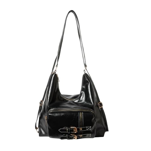 Zkydhbd Mode Damen Umhängetasche PU Lederschule Taschen Stilvoller Achselhalterbodus Crossbody Handtasche Mit Verstellbarer Gurt Umhängetasche von Zkydhbd