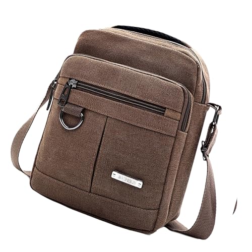 Zkydhbd Mode Herren Leinwand Umhängetasche Leichter Crossbody Satchel Geldbeutel Handtasche Für Studenten Und Profis Leinwand Crossbody Tasche von Zkydhbd