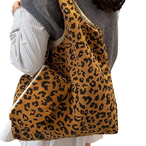 Zkydhbd Mode Leoparden Print Umhängetasche Für Tägliche Verwendung Essential Storage Slouchy Casual Underarm Tasche Handtasche Trendy Arm von Zkydhbd