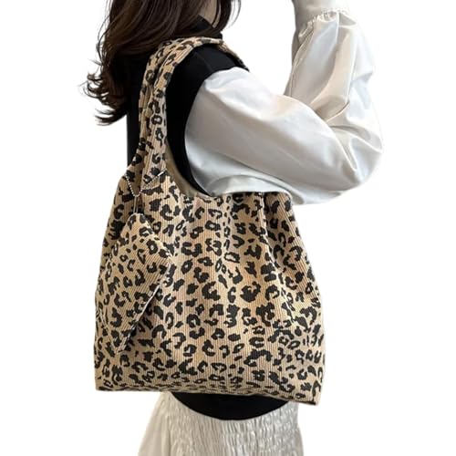 Zkydhbd Mode Leoparden Print Umhängetasche Für Tägliche Verwendung Essential Storage Slouchy Casual Underarm Tasche Handtasche Trendy Arm von Zkydhbd