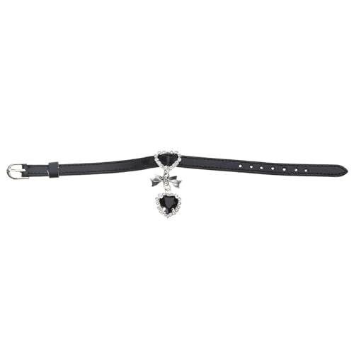 Zkydhbd Mode PU Herz Anhänger Armbänder Strassbrand Armband Armbänder Für Frauen Mädchen Geburtstag Geschenk Bowknot Handkette Herz Anhänger Armbänder Leichtgewicht von Zkydhbd