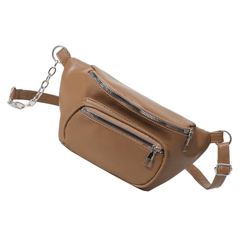Zkydhbd Mode Und Praktische Frauen Umhängetasche PU Leather Crossbody Geldbörse Verstellbares Reisebrustpaket Für Pendler Frauen Hüfttasche von Zkydhbd