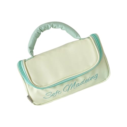 Zkydhbd Modebögen Kosmetische Organisierte Tragbare Reisetilme Toiletten Aufbewahrungstasche Stylische Make Up Tasche Handtasche Für Schönheit Enthusiasten Tragbarer Reisemaser Make Up Organizer von Zkydhbd