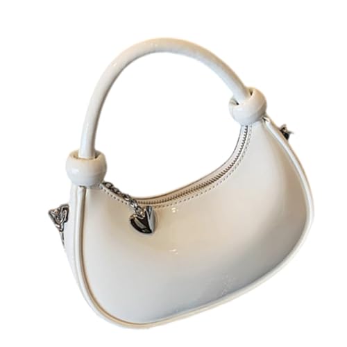 Zkydhbd Moderne Frauen Umhängetasche Geräumige Crossbody Geldbörse Mit Geknotetem Design Und Abnehmbarem Kettengurt Pu Satchel Geldbeutel Für Reisen von Zkydhbd