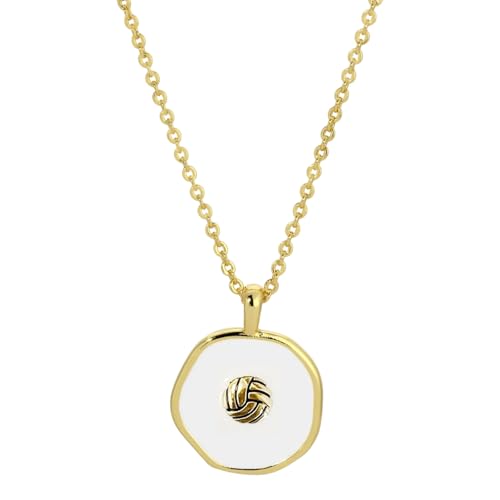 Zkydhbd Moderne Sportschmuck Metallstahl Ball Halskette Leicht Anhänger Charm Halschain Accessoire Für Männer Frauen Stilvoller Anhänger Halskette von Zkydhbd
