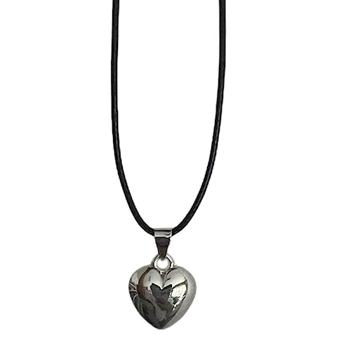 Zkydhbd Modetrend Nische Silber Love Anhänger Temperament Temperament Einfacher Kaltes Verstellbares Wachslin von Zkydhbd