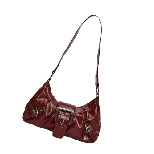 Zkydhbd Modische Achselhöhlenbeutel Mit Großer Kapazität PU Leder Umhängetaschen Casual Averarm Tasche Für Verschiedene Soziale Event Top Grifftasche von Zkydhbd