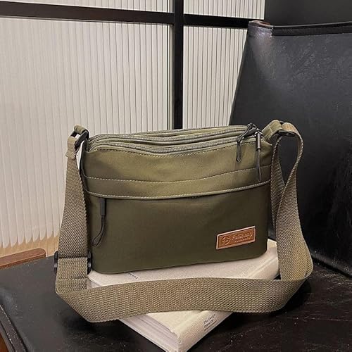 Zkydhbd Multifunktionaler Umhängetasche Tränenfeste Stoff Funktionales Design Crossbody Bags Casual Satchel Mit Verstellbarer Gurt Crossbody Tasche von Zkydhbd