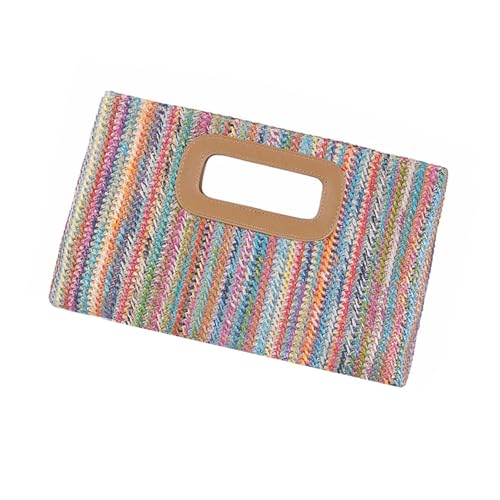 Zkydhbd Obere Strohklauen Geldbörse Für Frauen Crossbody Umhängetasche Handtasche Summers Strand Gewebt von Zkydhbd