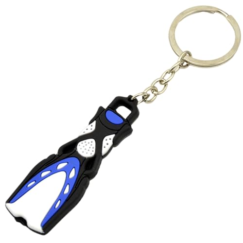 Zkydhbd Ozeanthema Silikonschlüsselkäse Tauchthema Miniaturflipper Keyring Silikonzubehör Für Rucksäcke Und Tasten Tauchzubehör von Zkydhbd