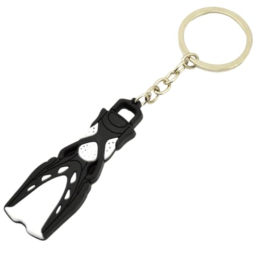 Zkydhbd Ozeanthema Silikonschlüsselkäse Tauchthema Miniaturflipper Keyring Silikonzubehör Für Rucksäcke Und Tasten Tauchzubehör von Zkydhbd