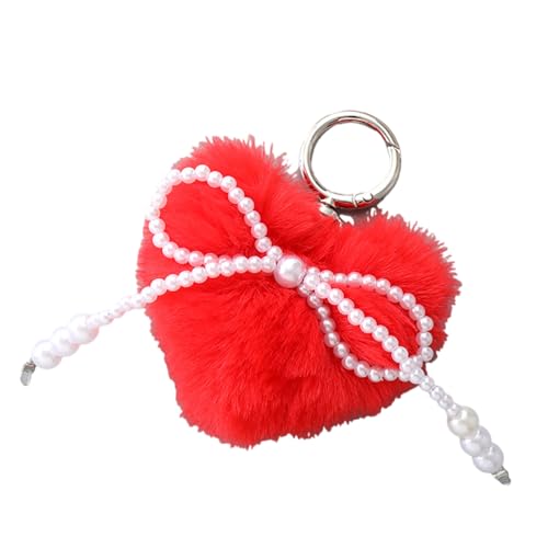 Zkydhbd POMS POMS Keychains Kunstpelze Pompoms Schlüsselring Für Mädchen Frauen Handtasche Tosed Bag Anhänger Geldbeutel Charm Rucksack Accessoires Handtasche Tosed Bag Anhänger von Zkydhbd