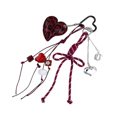 Zkydhbd PU BOWEN Zauberkeychain Mit Herz Detail Modische Tasche Accessoire Für Frauen Mädchen Leichtgewicht von Zkydhbd