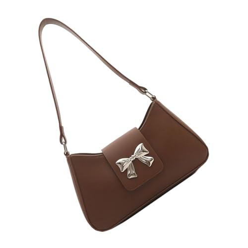 Zkydhbd PU Lederhandtasche Mit Bögen Designs Umhängetasche Zum Verbesserung Ihrer Outfits Für Dateneinkäufe Oder Freizeitausflüge PU Leder Geldbeutel von Zkydhbd