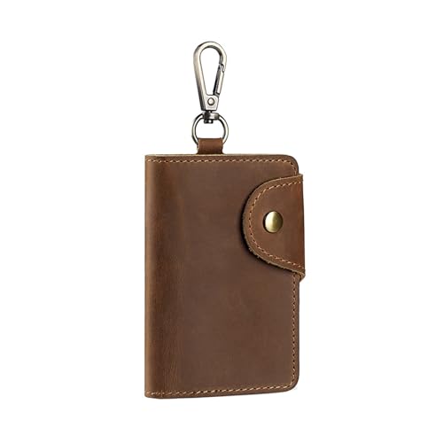 Zkydhbd PU Lederschlüsselkartenkoffer Für Profis Abnehmbarer Gürtelclip Design Kompaktschlüsselring Brieftasche Alltag Tragweg Reiseschlüsselkettenorganisator von Zkydhbd