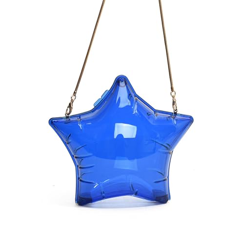 Zkydhbd PVC Abend Geldbeutel Einzigartige Sternform Crossbody Bag Umhängetaschen Mit Metallkette Für Hochzeit Prom Party Prom Party Clutch von Zkydhbd