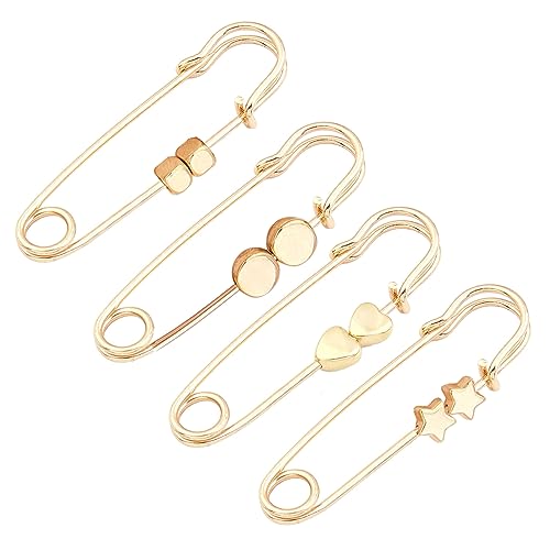 Zkydhbd Packung 4pcs Modische Frauenbroschen Für Kleidungsdekorationen Kleidung Taille Clip Kreativität Broschen Set Set von Zkydhbd