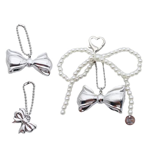 Zkydhbd Packung Von 3 Bowknot Anhänger Geldbörsen Charm Multifuntional Bag Accessoires Key Decoration Alloy Textur Für Stilvolle Outfits Elegantes Schmuckzubehör von Zkydhbd