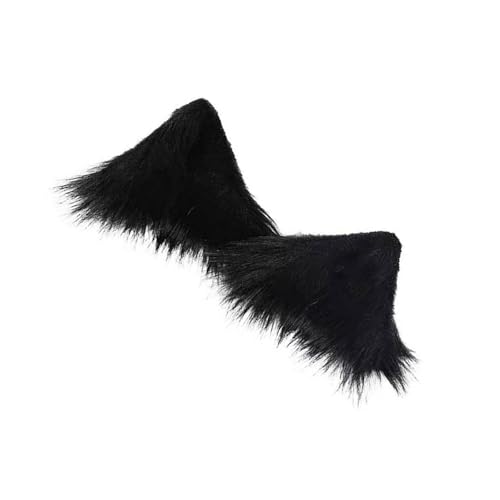 Zkydhbd Pelzige Tierohren Clips Einzigartige Haarverzierungen Für Cosplay Kostümzubehör Perfekt Für Weihnacht Halloween Oder Tägliche Tragen Süßer Katzen Ohrklammern von Zkydhbd