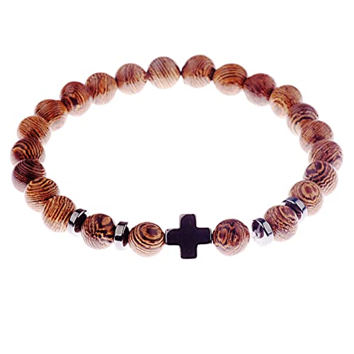 Zkydhbd Perlenanhänger Strand Armbänder Armreifen Frauen Schmuck Geschenke Handgefertigt Natürliche Holzperlen Armbänder Für Männer Frauen von Zkydhbd