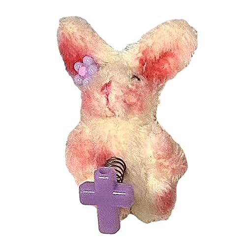 Zkydhbd Plüsch Kaninchen Anhänger Pendell Telefongurte Lanyard Pocket Schlüsselbund Rucksack Charm Autoschlüssel Dekorationskette Netter Kaninchen Anhänger von Zkydhbd