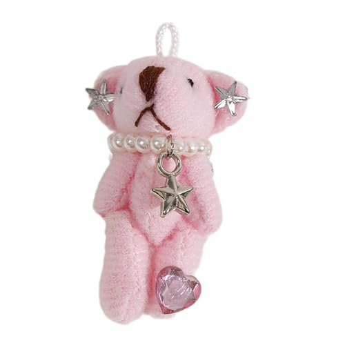 Zkydhbd Plüschbärenform Schlüsselanhänger Anhängerbeutel Anhänger Süßer Rucksack Anhänger Plüsch Puppen Schlüsselanhänger Plüschmaterial Für Mädchen Teen Cartoon Bären Schlüsselbauern Anhänger von Zkydhbd