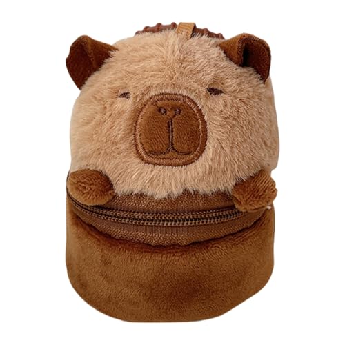 Zkydhbd Plüschmünze Geldbörse Anhänger Panda Wechsel Geld Bag Kopfhörer Speicherpaarthase Schöne Capybara Wallets von Zkydhbd