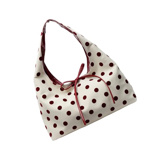 Zkydhbd Polkas Punkt Tasche Für Frauen Hobos Taschen Trendige Schulterhandtasche Satchel Slouchy Toted Geldbörsen Für Reisearbeit Pendeln Frauen Hobos Geldbeutel von Zkydhbd