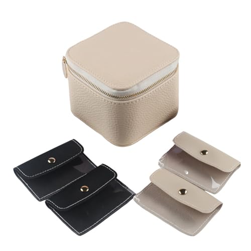Zkydhbd Reise Verwenden Kleine Schmuck Organisatoren Kleine Koffer Mit 4 Taschen Reisen Aufbewahrungsbox Perfekt Für Frauen Und Mädchen Präsentieren Schmuckschachtel Organizer von Zkydhbd