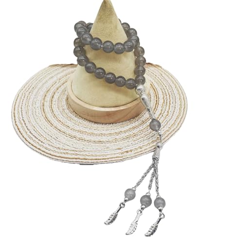 Zkydhbd Runde Gebetsperlen Armband Unisex Frauen Männer Muslime Gebet Perlen Quasten Islamische Stringarmbänder Rosenkranz Schmuck Geschenk BRACHE BRAKELETS von Zkydhbd