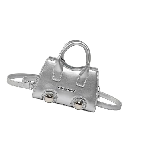 Zkydhbd Satchel Für Kleine Crossbody Geldbörse 2025 Satchel Mit Nietkern Und Verstellbarem Schultergurt Quadratische PU Bag Niete Kleines Quadrat von Zkydhbd