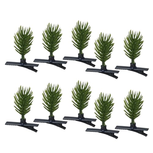 Zkydhbd Set Von 10 Haarklammern Simulationsanlagen Haarclip Farbenfrohe Frauen Haarnadel Bühnenausführungen Kopfbekleidung Frauen Barrettes Kinder Haarnadeln von Zkydhbd