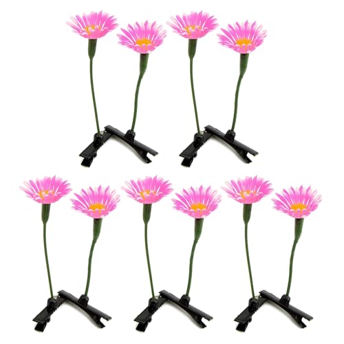 Zkydhbd Set Von 10 Haarklammern Simulationsanlagen Haarclip Farbenfrohe Frauen Haarnadel Bühnenausführungen Kopfbekleidung Frauen Barrettes Kinder Haarnadeln von Zkydhbd