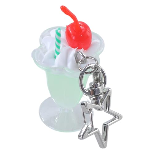 Zkydhbd Simuliertes Kirschcreme Tasse Schlüsselbund Anhänger Hängende Ornament Dekorationen Geburtstagsgeschenk Spaß Und Funktionales Accessoire Niedliche Kirschcreme Tasse Schlüsselbund von Zkydhbd