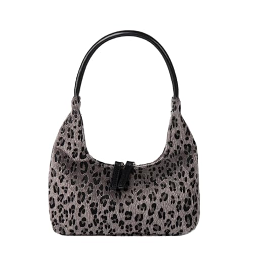 Zkydhbd Soft Plüsch Leoparden Handtasche Stylish Handbeutel Arbeitstaschen Verleihen Jedem Outfit Für Hochzeitscocktailparty Modische Frauenbeutel Einen Einzigartigen Charme von Zkydhbd